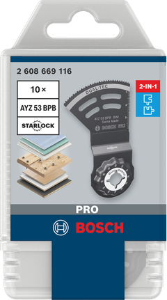 Cuchillas Bosch PRO AYZ 53 BPB 53×40 mm 10 uds.